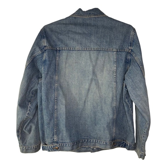 Vintage Oakley Denim Jean Jacket Men's XL Blue Jean Trucker Button Up Y2K - Picture 2 of 9